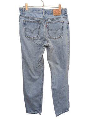 Vintage Levi's 550 Jeans Womens 12 M Blue 100% Cotton Relaxed Fit Tapered Leg